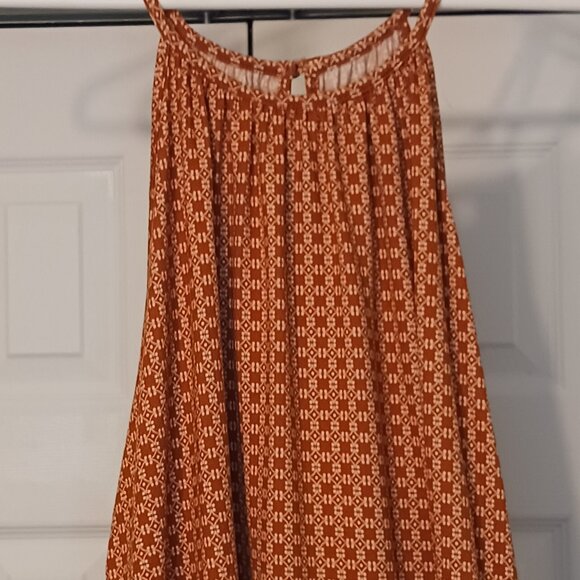 #28 3/$18 - Papermoon Orange/Brown Tank Top Size L - Picture 4 of 6